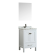 bathroom vanity and storage cabinet set Eviva White