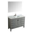 beige vanity bathroom Eviva Grey