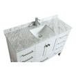 72 vanity without top Eviva White