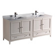 rustic bathroom vanities with tops Fresca Antique White Traditional