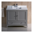 custom double sink vanity Fresca Gray