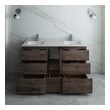 floating bathroom vanity cabinet only Fresca Acacia Wood