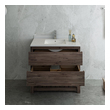 corner vanity units for small bathrooms Fresca Acacia Wood