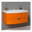 two vanity bathroom Fresca Orange Modern