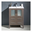 lowes bathroom vanity and sink Fresca Bathroom Vanities Gray Oak Modern