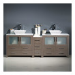 used bathroom vanity units Fresca Gray Oak Modern