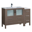 60 vanity cabinet Fresca Gray Oak Modern