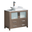 small bathroom sink unit Fresca Gray Oak Modern
