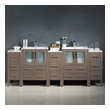 basin cabinet set Fresca Gray Oak Modern