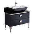 one sink bathroom vanity Fresca Black Modern