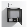 small toilet sink unit Fresca Black