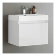 small bathroom vanity with storage Fresca White Modern