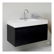 modern white oak bathroom vanity Fresca Bathroom Vanities Black Modern