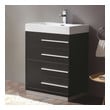 cost to replace bathroom countertop Fresca Black Modern