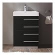 cost to replace bathroom countertop Fresca Black Modern