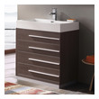 vanity basin design Fresca Gray Oak Modern