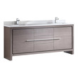 single sink bathroom vanity 30 inch Fresca Gray Oak Modern