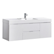 custom double sink vanity Fresca Glossy White