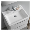 small basin and vanity unit Fresca Glossy White