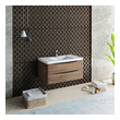 white bathroom vanity with gold hardware Fresca Rosewood