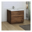 bathroom cabinet and vanity set Fresca Rosewood