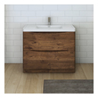 small single bathroom vanity Fresca Rosewood