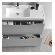 small sink unit Fresca Glossy Gray