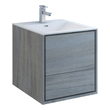 wooden vanity bathroom Fresca Ocean Gray