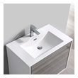 small corner bathroom sink with cabinet Fresca Glossy Ash Gray