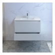 white oak bathroom vanity 60 Fresca Glossy White