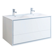 60 inch bathroom cabinet single sink Fresca Glossy White
