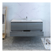 install new bathroom vanity Fresca Ocean Gray