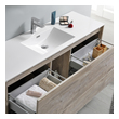 single small bathroom vanity with sink Fresca Rustic Natural Wood