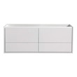 small grey bathroom cabinet Fresca Glossy White