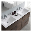 70 inch bathroom vanity without top Fresca Rosewood