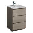 country bathroom cabinets Fresca Gray Wood