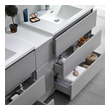 bathroom vanities with tops clearance Fresca Gray