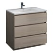 50 double sink vanity Fresca Gray Wood