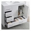 basin cabinet set Fresca Glossy White