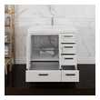 vanity tower for countertop Fresca Glossy White