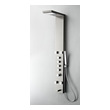 waterproof wall covering for showers Fresca Brushed Silver
