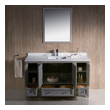 bathroom vanity unit and sink Fresca Gray
