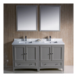 lowes small bathroom vanity with sink Fresca Gray