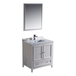 long bathroom vanity with one sink Fresca Antique White Traditional