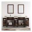 70 inch double sink vanity Fresca Antique Coffee Traditional