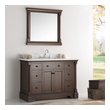 72 inch floating vanity base only Fresca Antique Coffee Traditional