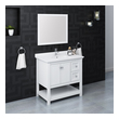 70 bathroom vanity top double sink Fresca White