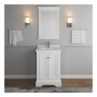 quartz countertops for bathrooms Fresca Matte White