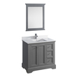 30 inch wide bathroom vanity Fresca Gray (Textured)