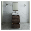 antique white bathroom vanity Fresca Acacia Wood